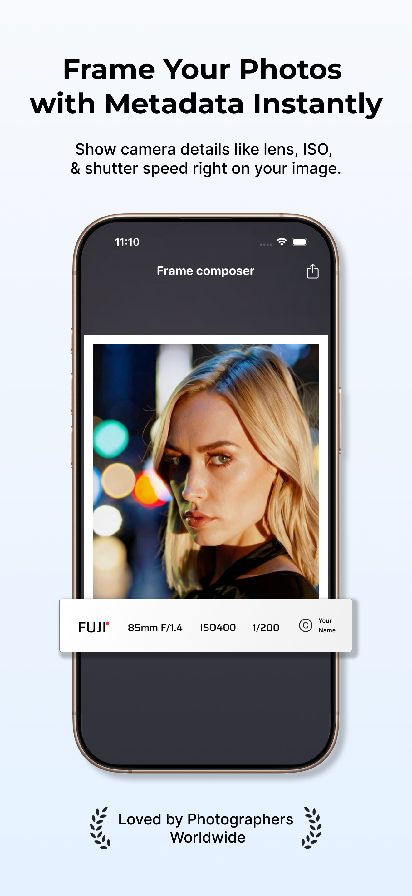 EXIFrame - Frame Your Photos with Metadata Instantly