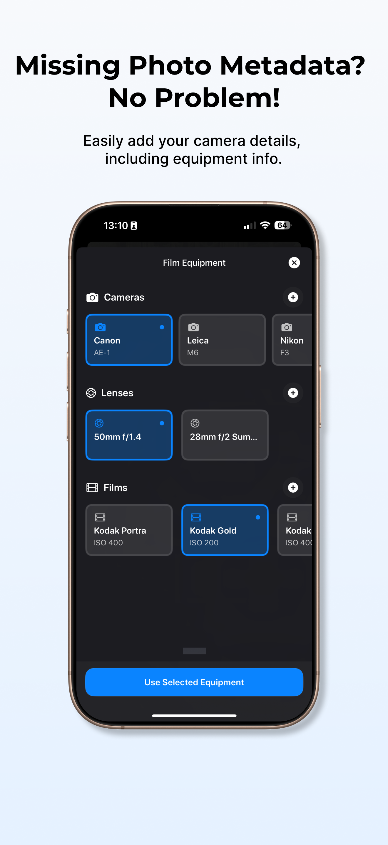 EXIFrame - Missing Photo Metadata? No Problem!