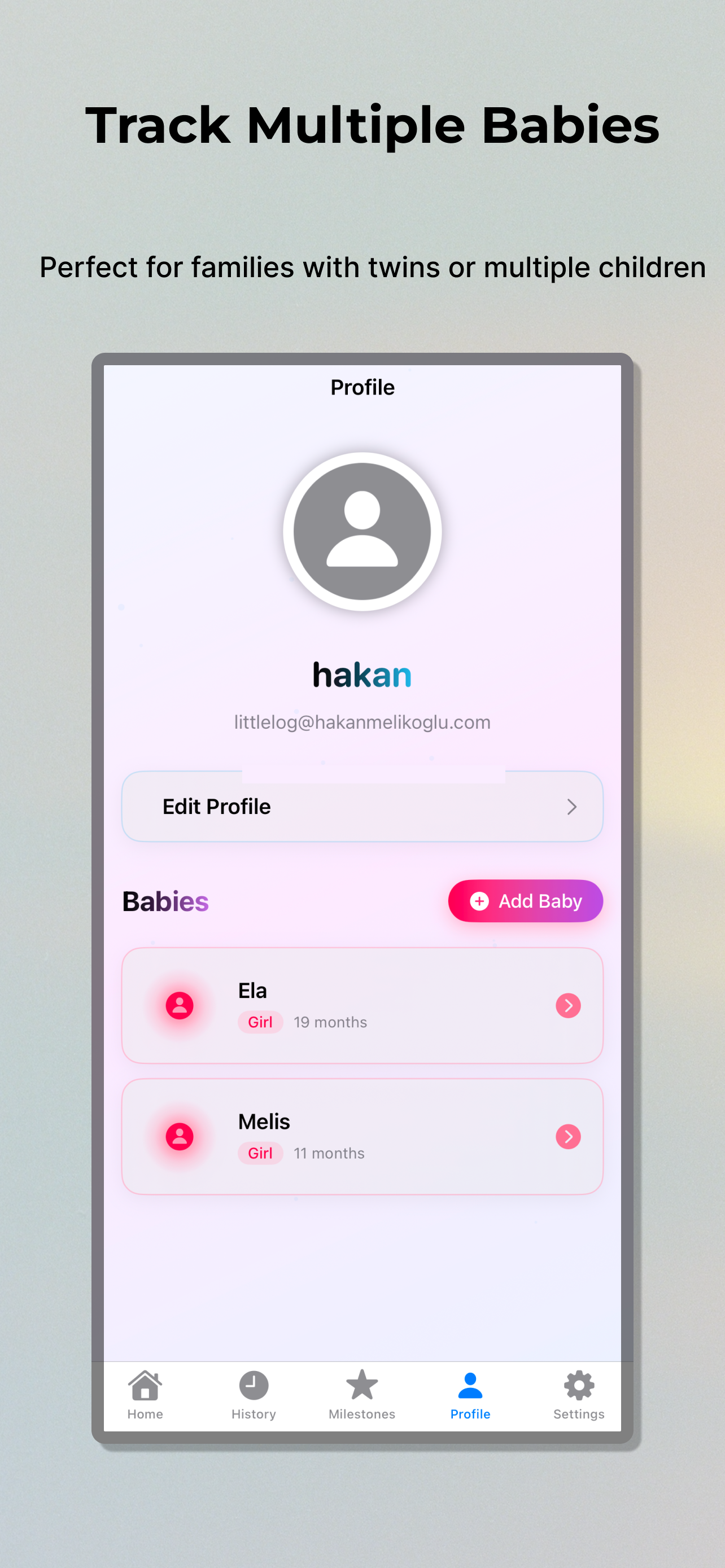 LittleLog - Profile Management
